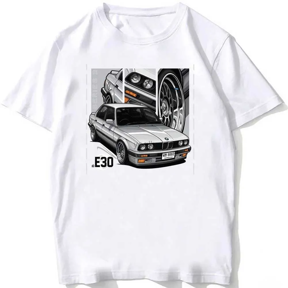 Camisetas para hombres Retro Alemania EUDM-E34 M5 Camisetas de verano Manga corta Old Legend E30 M3 Camiseta clásica Camiseta Capel Tops Man White Teesl2425