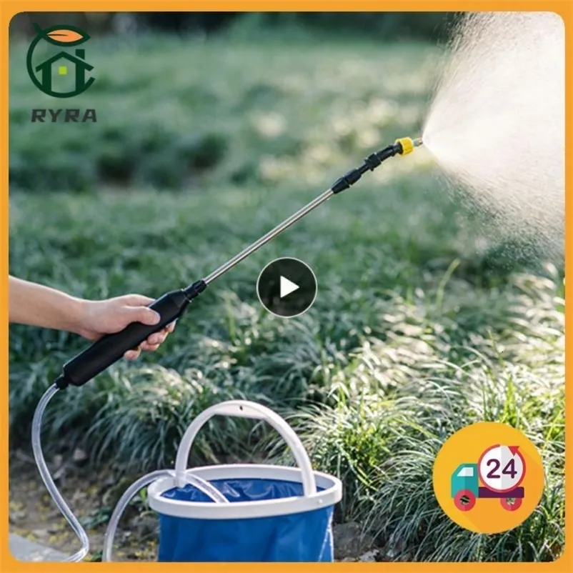 Garden Watering Spray Gun USB Rechargeable Automatic Electric Sprayer Nozzle Sprinkler Plant Watering Irrigation Tool 240403