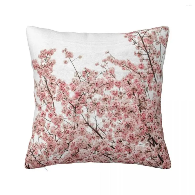 Almohada mínima tapa del sofá de lanzamiento de la flor de cerezo japonés navidad