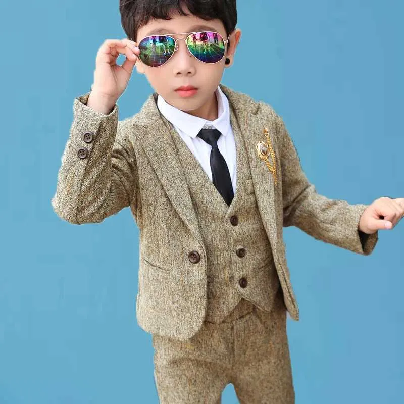 Ternos 2022 Japan Boys Formal Blazer Jacket Roupas Conjunto de roupas Gentleman Crianças Terno formal de casamento Fria