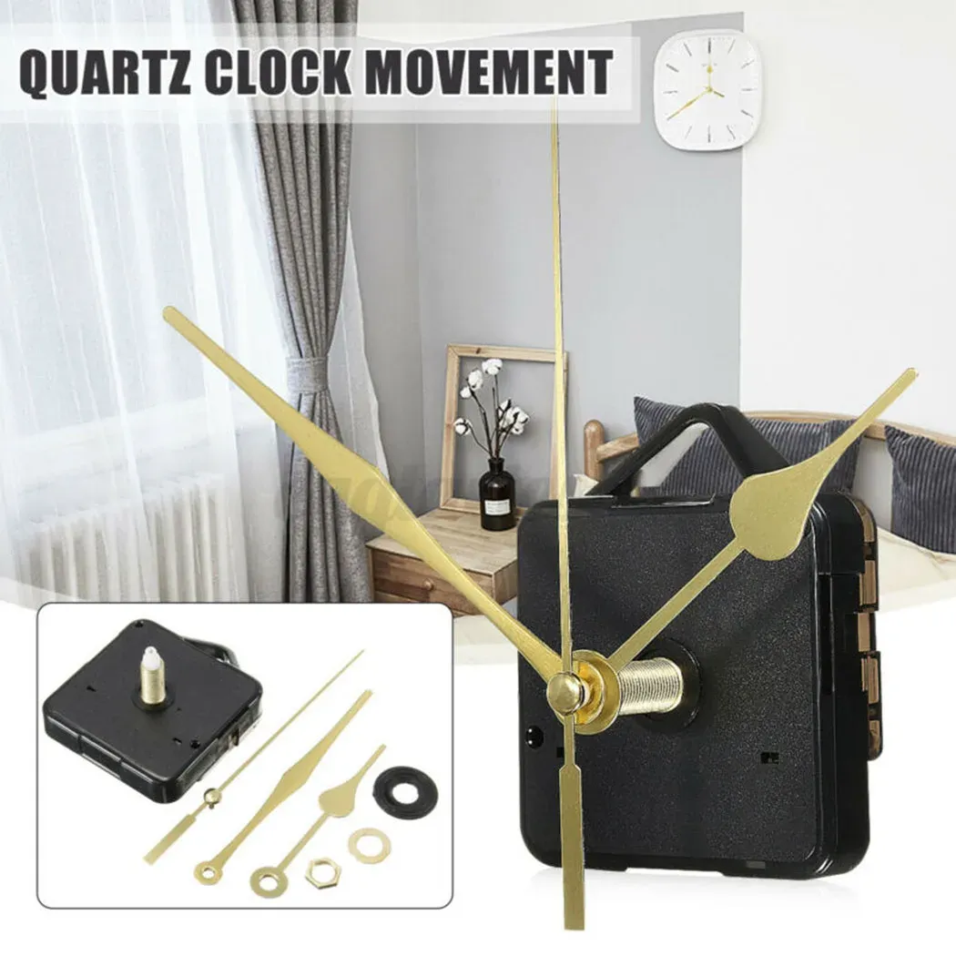 Uhren Quarz Uhr Bewegung Gold Hände Lange Hände Quarzuhr Bewegung Spindel Mechanismus Reparatur Kit DIY Uhren Reparaturteile Teile