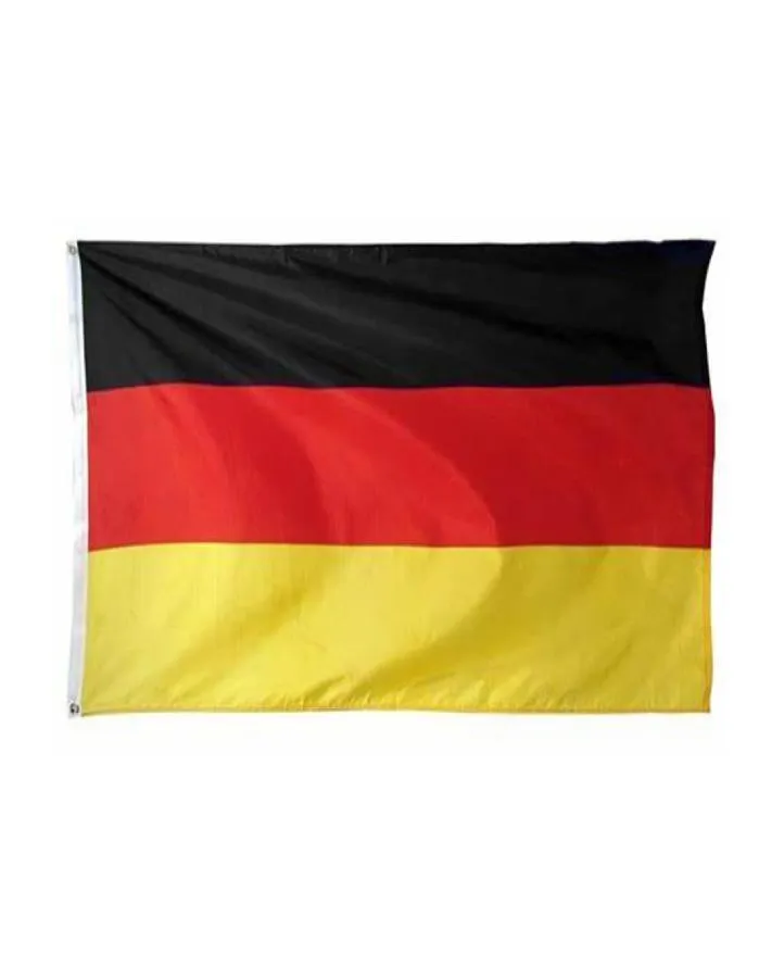 Tyskland tyska flaggor Land National Flags 3039x5039ft 100D Polyester Vivid Color High Quality With Two Brass GROMMETS6564589