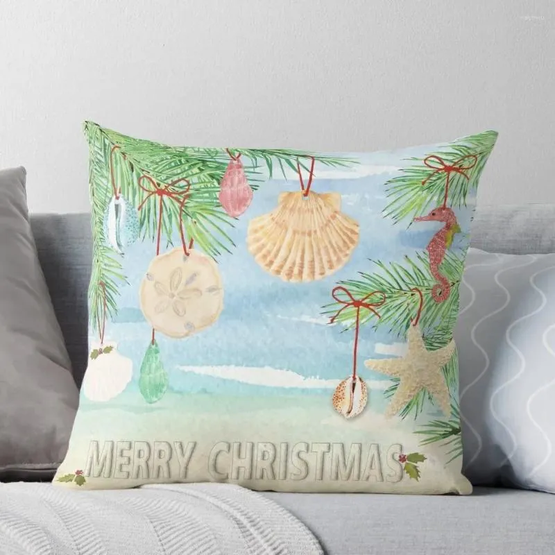 Travesseiro de Natal costeiro e joga decorativa no sofá s tampas de tampa retangular para sala de estar