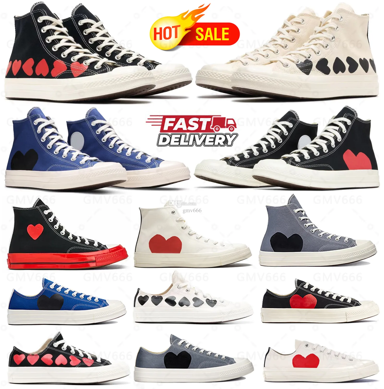 Stras Classic Casual 1970-talets Men Womens Shoes Star Sneakers Chuck 70 Chucks 1970 Big Taylor Eyes Sneaker Platform för sko Canvas gemensamt namn Toppkvalitetsstorlek 35-44