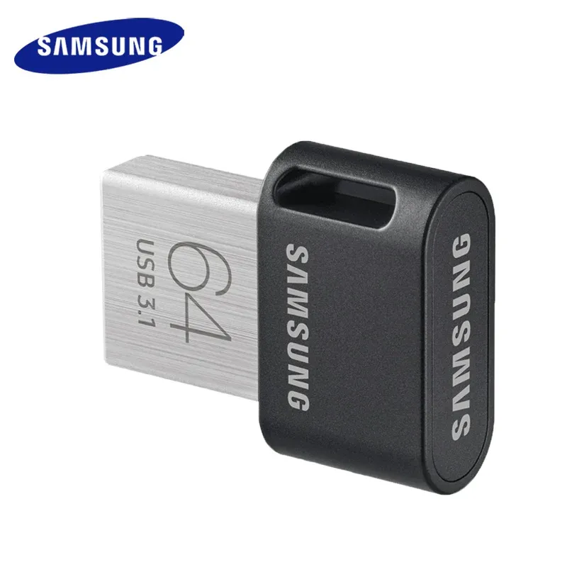 Enheter Samsung USB 3.1 Ny USB Flash Drive 32 GB 64 GB 200M/S Pendrive Metal Mini USB Memory Stick 128 GB 256 GB 300M/S Pen Drive