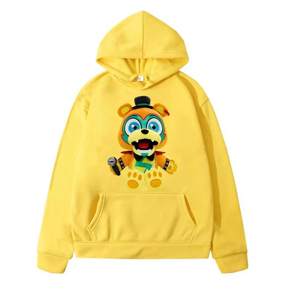 Męskie bluzy bluzy bluzy królików kawaii bluza chłopcy anime z kapturem kurtka pullover fNAf fole fleece bluzy y2k sudadera dla dzieci ubrania dla dzieci prezent 240424