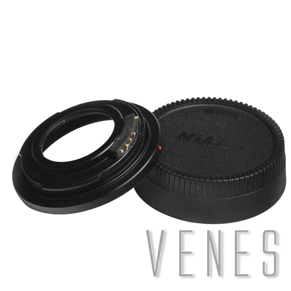 Accessoires Venes M42 pour Nikon, AF Confirmez l'anneau de l'adaptateur de montage pour l'objectif M42 pour s'adapter à la caméra Nikon F Mount avec verre D5300 D610 D7100