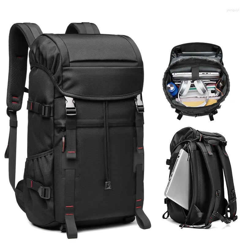 Rucksack Männer reisen wasserdicht 16 Zoll Business Laptop Wandercamping mit Stativgurt für Frau