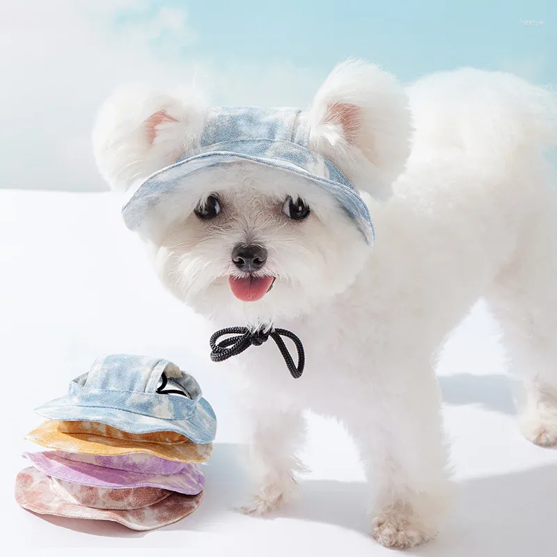 Hondenkleding huisdier hoed met oorgaten zonnebrandcrème honkbal pet voor grote middelgrote kleine honden zomerzon buiten wandelproduct
