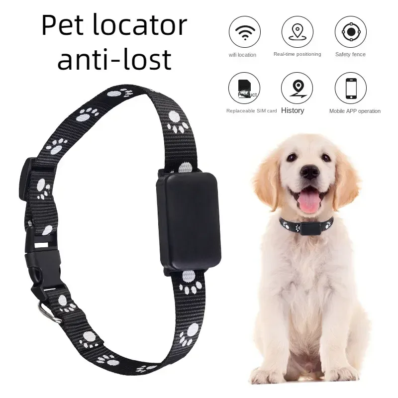 Accesorios Pet GPS Tracker Ubicación impermeable Collar GSM AGPS LBS Wifi Llamador de control remoto de llamadas remotas Localizador GPS para gatos perros