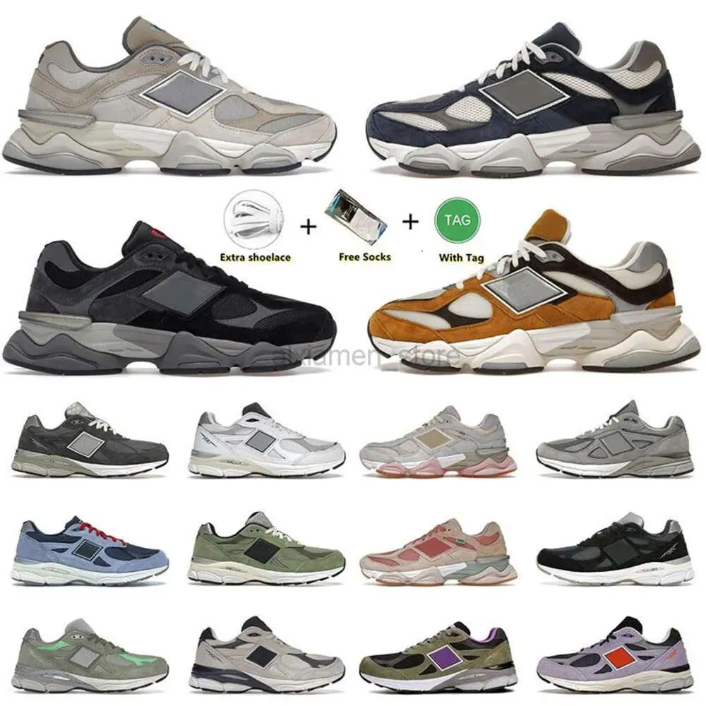 9060 Athletic OG Sneakers Running Shoes 990 V3 For Mens Women Rain Cloud Grey Sea Salt Brown Black 990V3 Jjjjound Navy Outdoor Trainers Jogging Walking 36-45