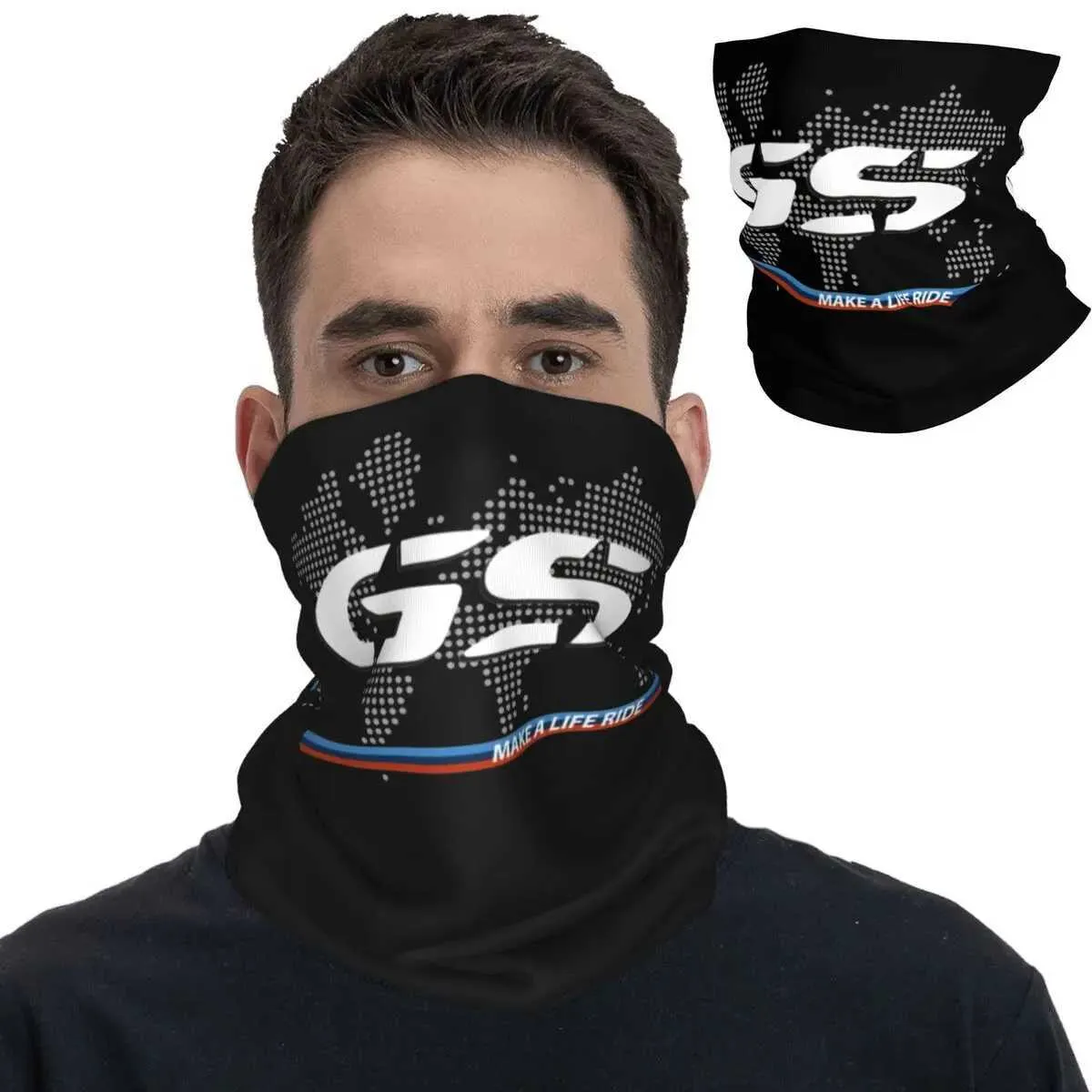 Fashion Face Masks Neck Gaiter Motorcycle GS Carte du monde Racing Bandana Couvre de cou Moto Motorbike Enduro Race BALACLAVAS FACE Scarf Cauvoises Randonnée A Y240425FJC8