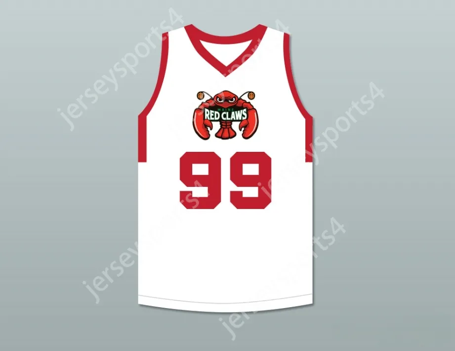 Custom qualquer nome Número Juventude/Crianças Tacko Fall 99 Maine White Basketball Jersey 2 Top Stitched S-6xl