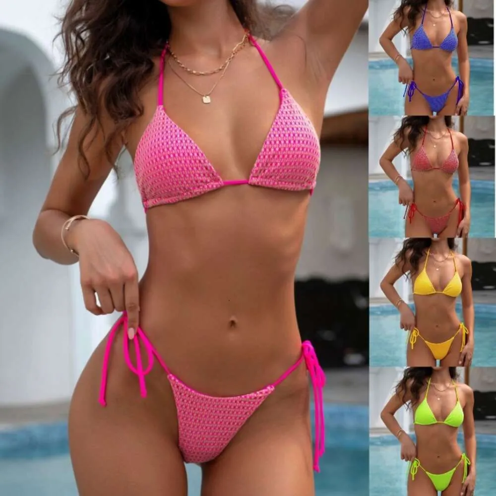 Yeni Dantel Mesh Köpüklü Bikini Strap Kadın Split Mayo Mayo Kadın Mayo