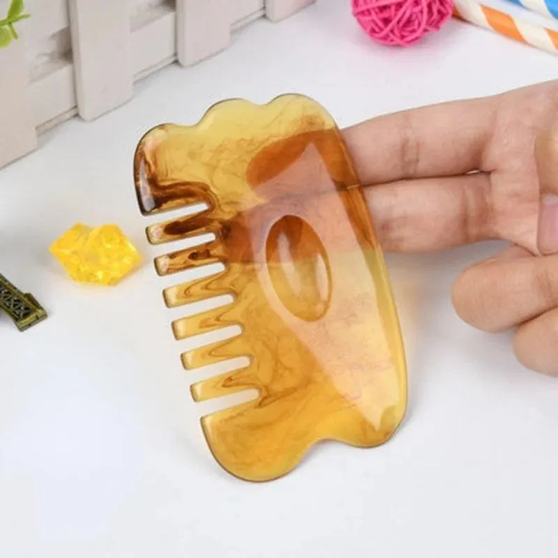 Natural Ox Horn Gua Sha Board Gouache Scraper Face Massager Ansiktslyft Neck Body Scraning Massage Beauty Tools Fysisk terapi