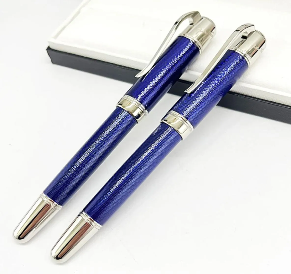 Giftpen 3 färger högkvalitativa rullar och kulspet Pen Great Writer Jules Verne Fountain Pens Office Stationery Luxury Calligraphy6591872