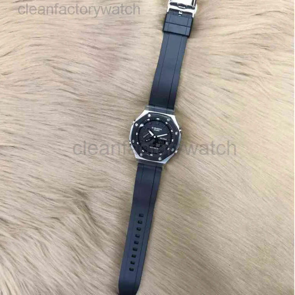 Piquet Audemar Audemar Men Clean-Factory for Luxury Watch Mechanical Watches GM 2100 Mod Silver Black Oringinal 1 Premium Zwitserse merk Sportpols
