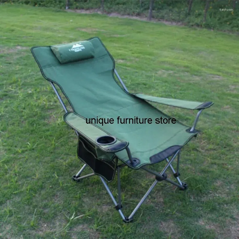 Camp Furniture Outdoor Klappstuhl Strandstuhl Fischerei Tragbares Liege Camping Ultraleicher Reisen Silla Playa Equipment QF50oc