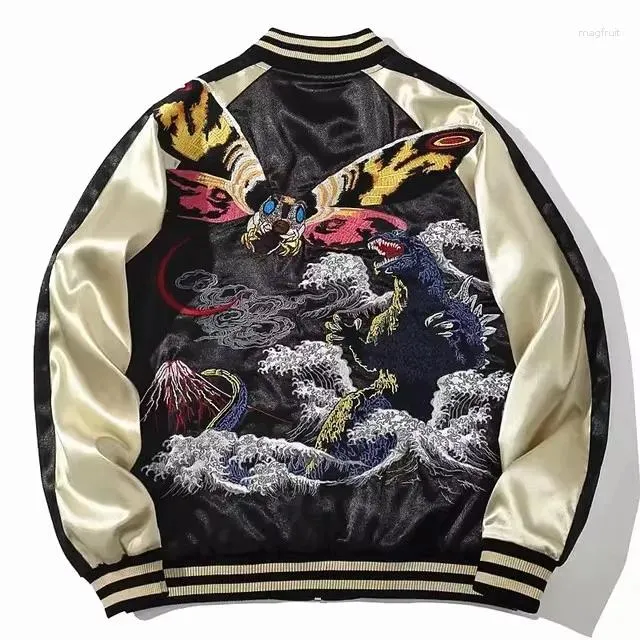 Embroidered Sukajan Bomber Jacket: Retro Japanese Street Fashion