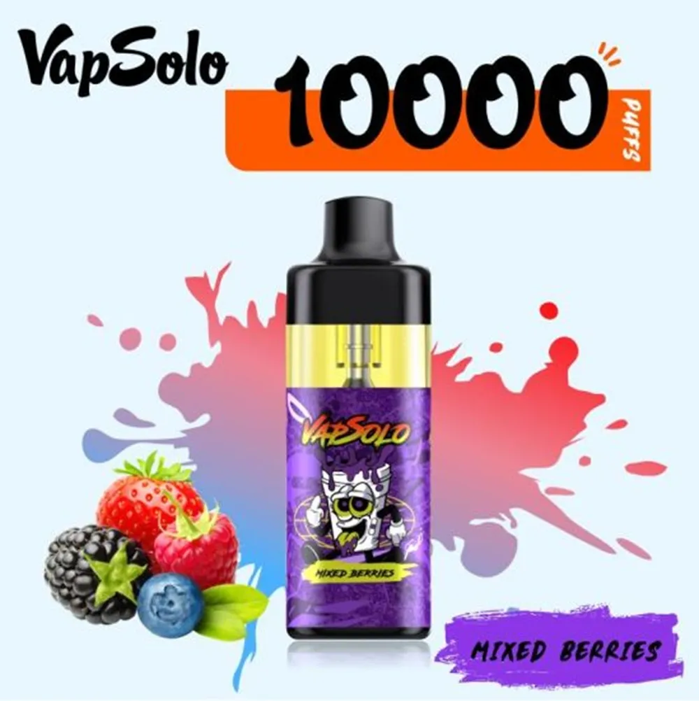 Suco pré -cheio Vaps Vapsolo Tornado 10000 Puffs Disponível Vape Pen Vapor Mod Kits POD VAP