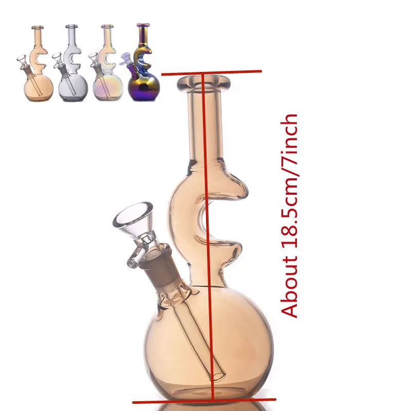 Giovannante all'ingrosso Beaker in vetro tabacco fumatori fumatori di olio d'acqua tubi tamponati cattura di colpa materiale denso per fumare bongs