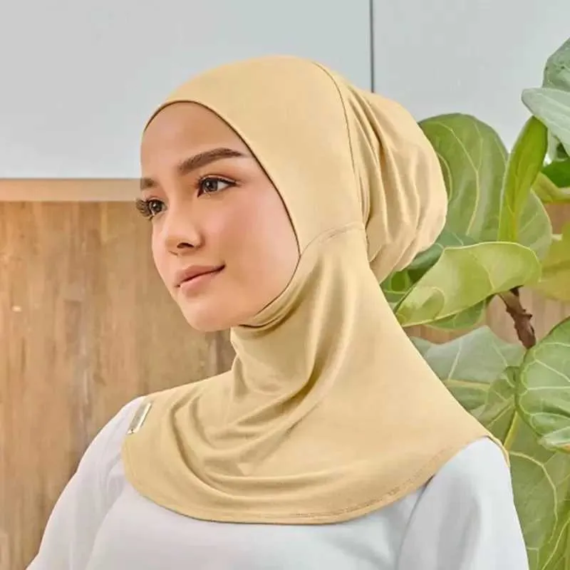 1zuo hijabs Ramadan islamico musulmano sottoscritto da donna velo hijab sharves women musulman sharfscar turbans testa per donna hijabs caps hat d240425