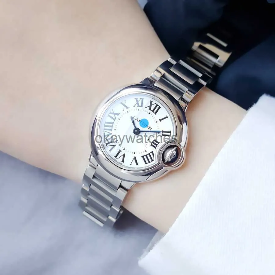 Cadran fonctionnant des montres automatiques Carter White Plate Blue Balloon Series Quartz Watch Womens W 6 9 0 1 Z 4