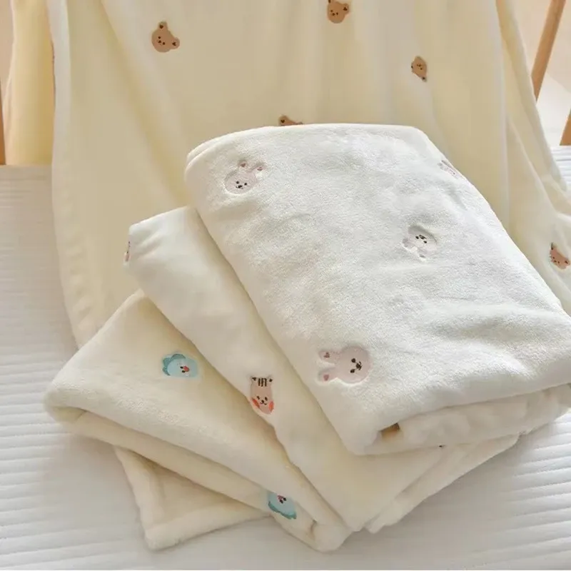 sätter baby vinter filt nyfödd swaddle barnvagn filt spädbarn blöja kast filt korall fleece sängkläder täcker baby föremål sängis