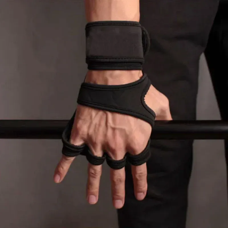 Rękawiczki Nieściskowe Rękawiczki treningowe na pół palca Waga podnoszenie fitness Sport Body Building Gymnastics Chwyt Gym Ręczne Rękawiczki Palmowe Rękawiczki