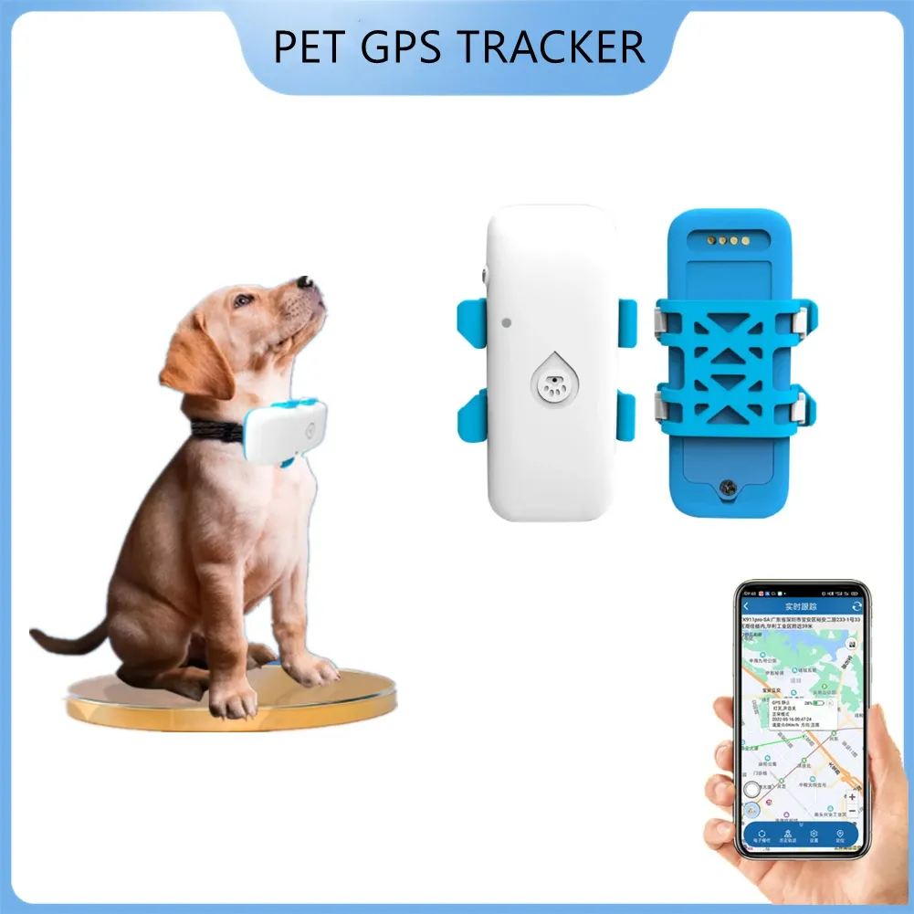Accessoires Fashion Smart Dog Pets GPS Tracker Antilost Alarm Finder Waterproof Locator Spraak zoeken Pet Positioner werkt met elke kraag