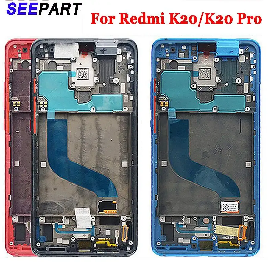 Frames Front Frame For Xiaomi Mi 9T Redmi K20 Pro Middle Frame Bezel Mid Housing Faceplate Chassis For Xiaomi Mi 9T Pro Front Frame