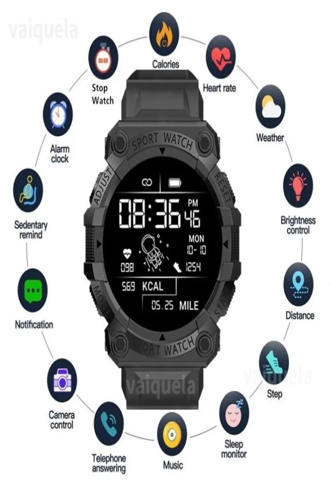 Zegarek inteligentne zegarki mężczyźni kobiety Bluetooth Smartwatch Touch Bransoletka Fitness podłączona do iOS AndroidWristWatches8032283