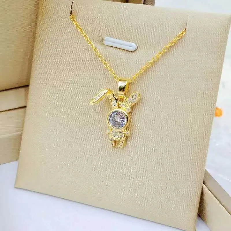 Collane Moda Carino Spazio Coniglio Collana Classico Grandi Orecchie Personalità Animale Selvaggio Catena Clavicola Ciondolo Regalo_voghion.com