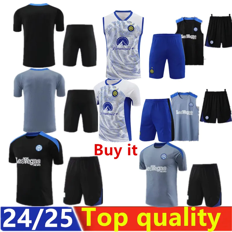 2024 2025 Inter court survêtement Milans Jerseys Lautaro Chandal Futbol Soccer Milano Training Suit 24 25 Camiseta de Foot Short 1158