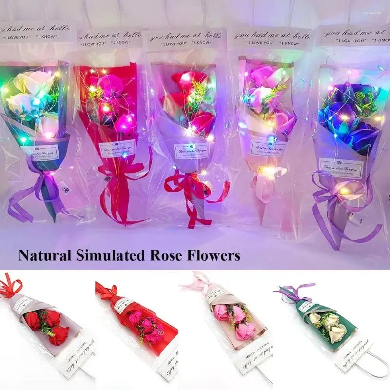 Dekorativa blommor presentförpackning Dekoration Party Supplies Po Backdrop Decor Dried Rose Press Mini Real Happy Flower