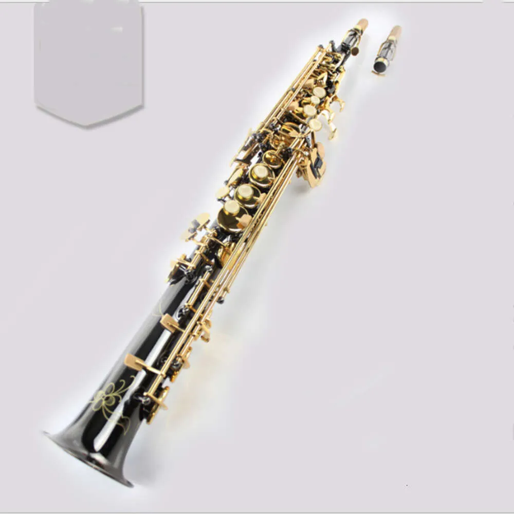 Magwete Sopran -Messing -Saxophon Saxophon BB Ni Gold Platted Saxe Top Musical Instrument Sopranino Soprillo Split Soprano