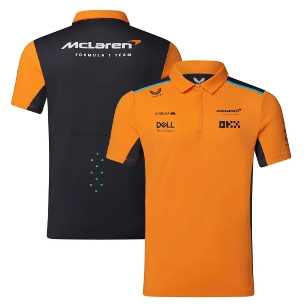 T-shirts T-shirts de l'équipe McLaren F1 T-shirts 2024 Été Formule 1 Vêtements de course à manches courtes Sports extérieurs