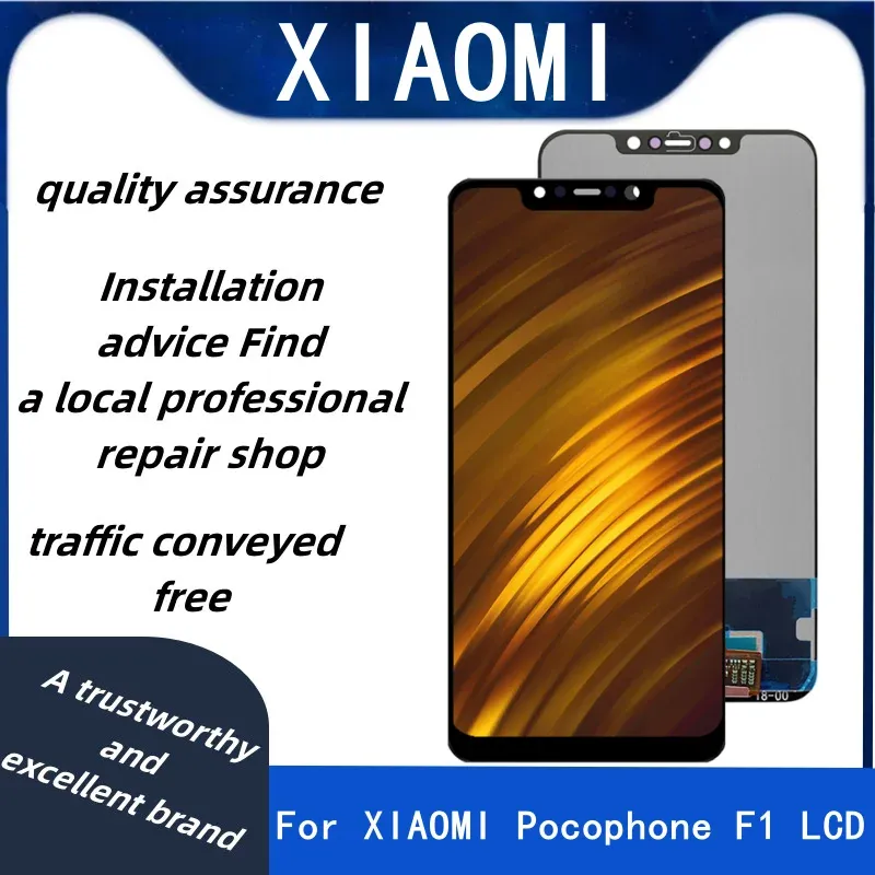 Xiaomi Pocophone F1 Display Touch Screen Digitizer Assembly for Xiaomi Pocophonef1 LCDのオリジナルポコフォンF1 LCDディスプレイディスプレイ