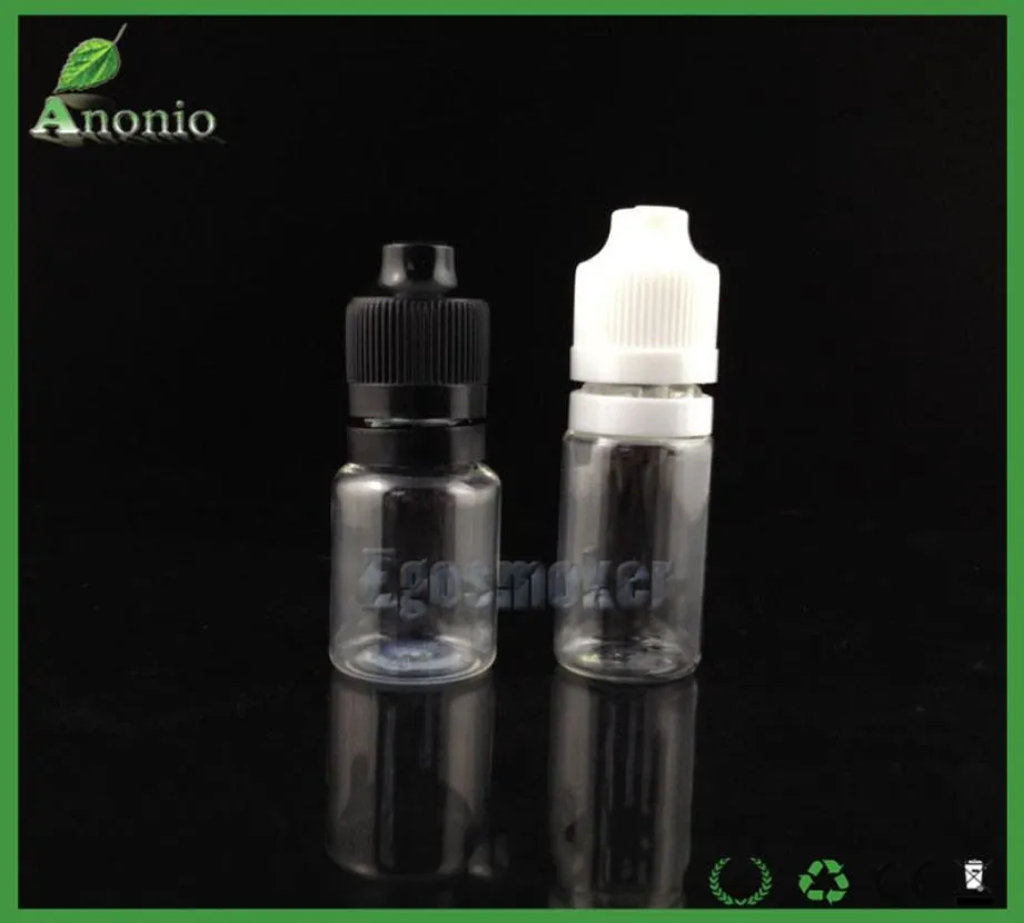 E garrafas líquidas Pe eJuice Viperate evidente garrafa de gotas de gotas de petróleo de animais de estimação de 10 ml para as tampas à prova de crianças em branco Eliquid Oil Bot3229263