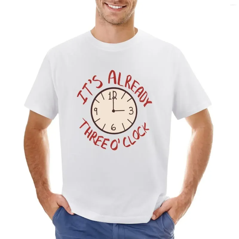 Polos męski It_S już trzy O_ Clock Ajr T-shirt letnie ubrania Topy Dopasowane T-koszule dla mężczyzn