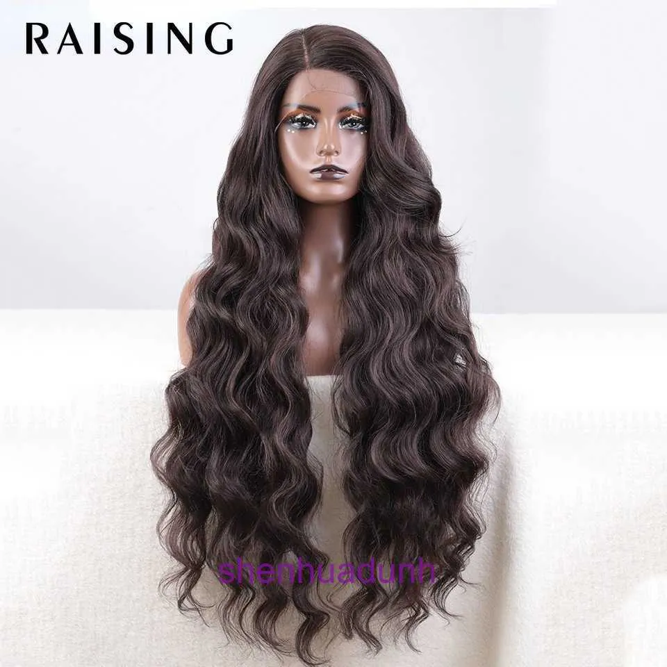 100% Human Hair Full Lace Wigs Front lace wig Rebecca womens wavy long curly hair synthetic fiber headband Xuchang