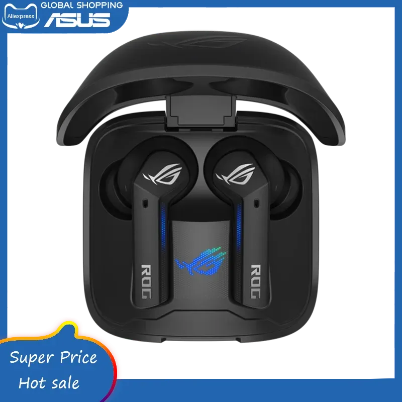 アクセサリーオリジナルASUS ROG CETRA True Wireless Gaming Headphones IPX4ウォーターレジスタンスPC/MAC/NINTENDO/iOS/Androidの低レイテンシ