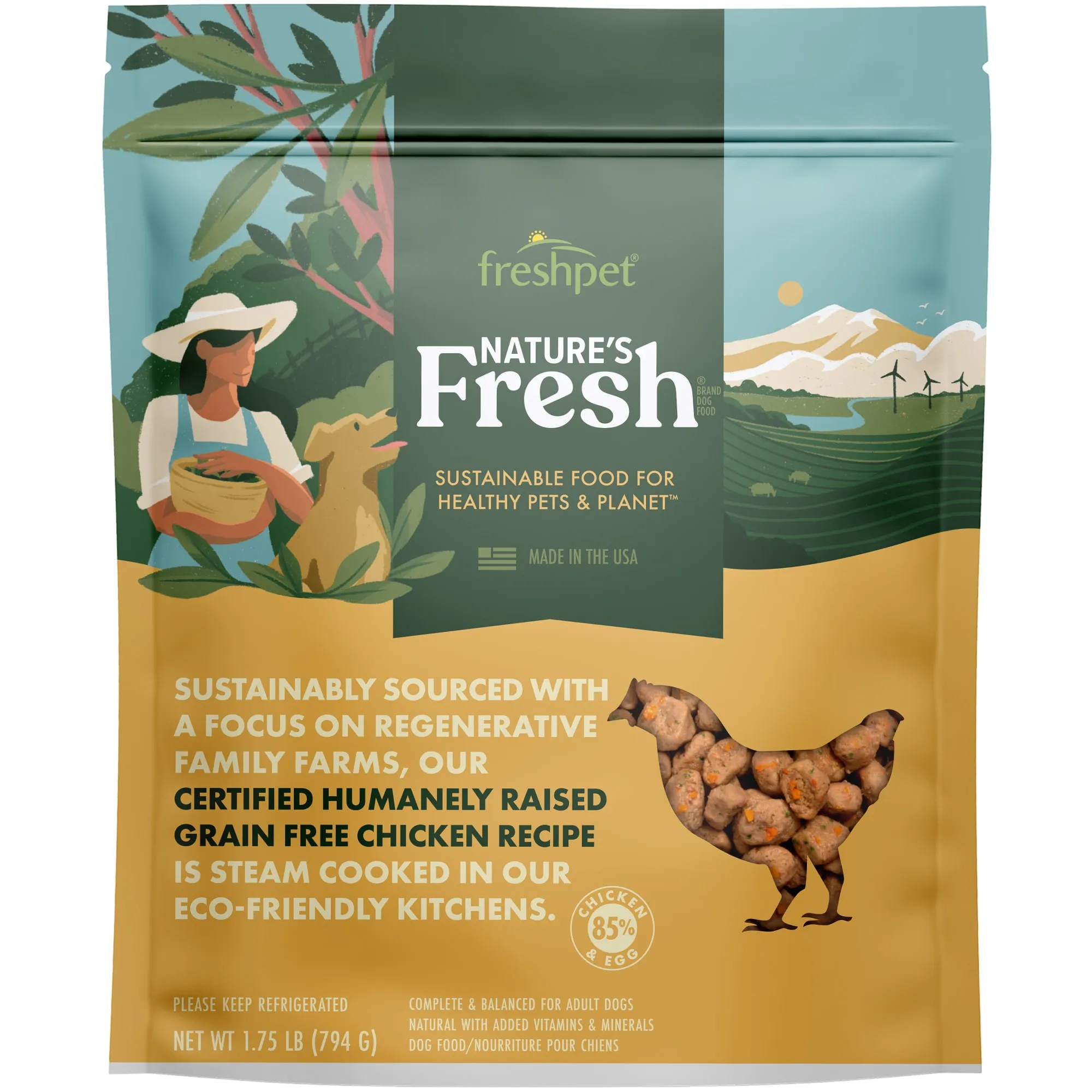 Natures Fresh Grain Free Chicken Recipe Dry Dog Food Complete
