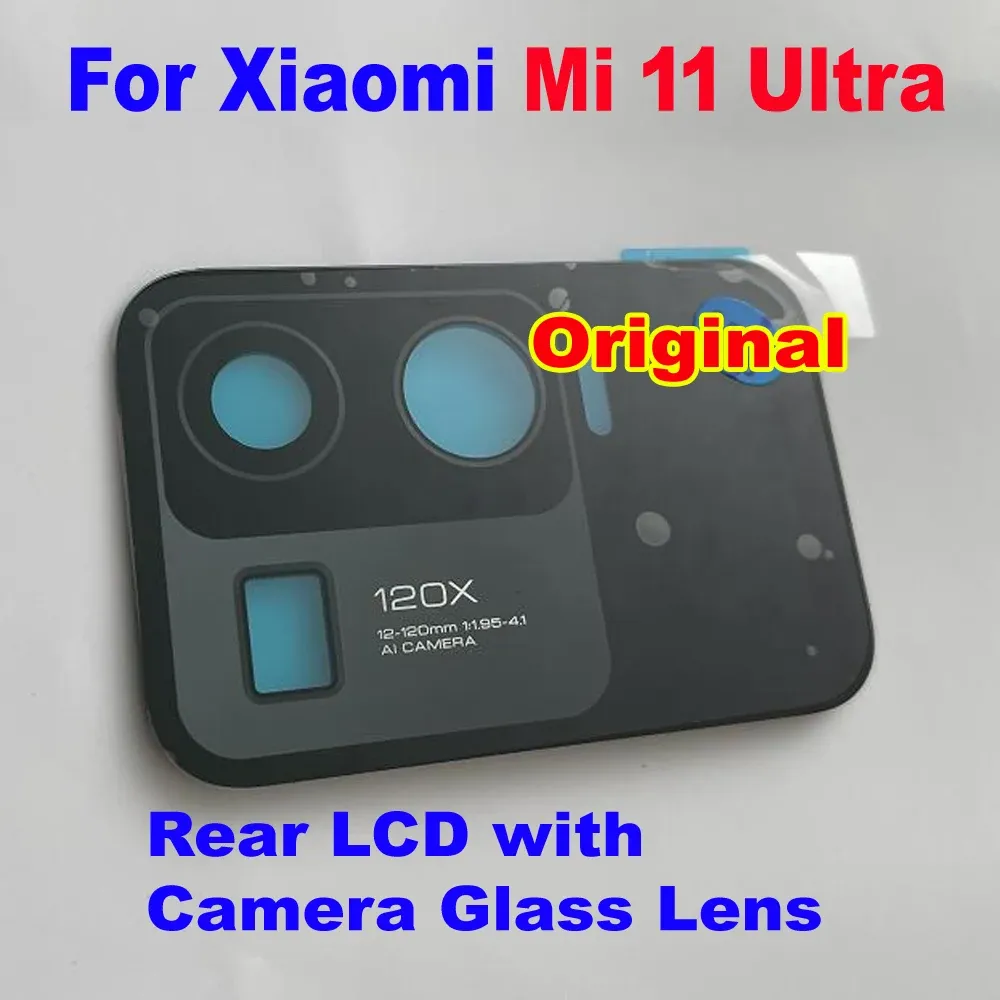 Bildschirme 100% Original Best Best Heck -LCD -Display -Touchscreen -Digitalisierer für Xiaomi Mi 11 Ultra Mi11 Ultra mit Rückkameraglaslinse