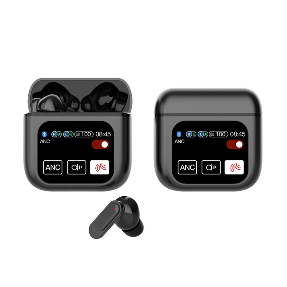 Färgskärm Digital Display TWS Wireless Bluetooth 5.4 HEADSETS SE60 Hörlurar Buller Avbrytande hörlurar Hörlurar för telefon