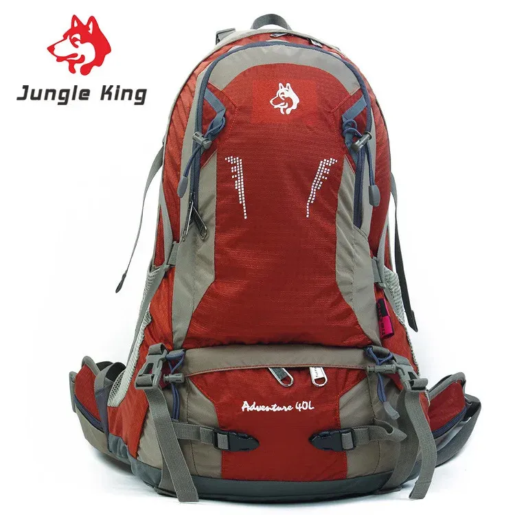 ジャングルキングブランドアウトドアプロの登山バッグクライミングパッケージ旅行バックパック男性と女性バックパック40L 240411に乗る