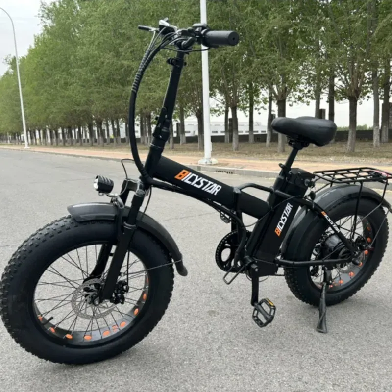 自転車脂肪タイヤビーチクルーザー電気モーターサイクルリチウムバッテリーbicicleta 20インチ48V 12A 500Wファットタイヤモードメンズロードエビケ