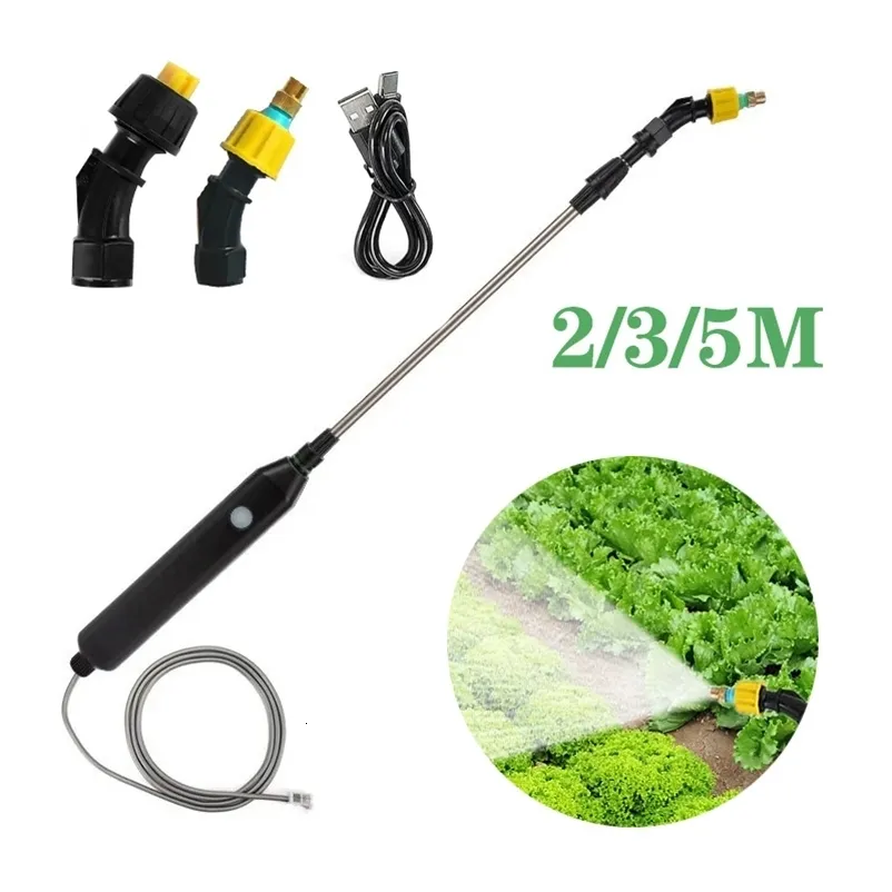 Elektrisk växtsprutning av vattning Spray Wand uppladdningsbar batteri Garden Sprayer Plant Sprayer Yard Lawn Weeds Plants 240403