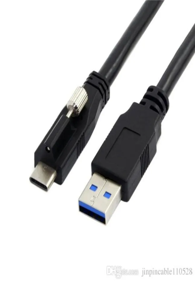 USB 31 Typec Male Blocking Connector do standardowego kabla danych mężczyzn USB30 12 m 4 stóp ze śrubą montażową panelu1492595