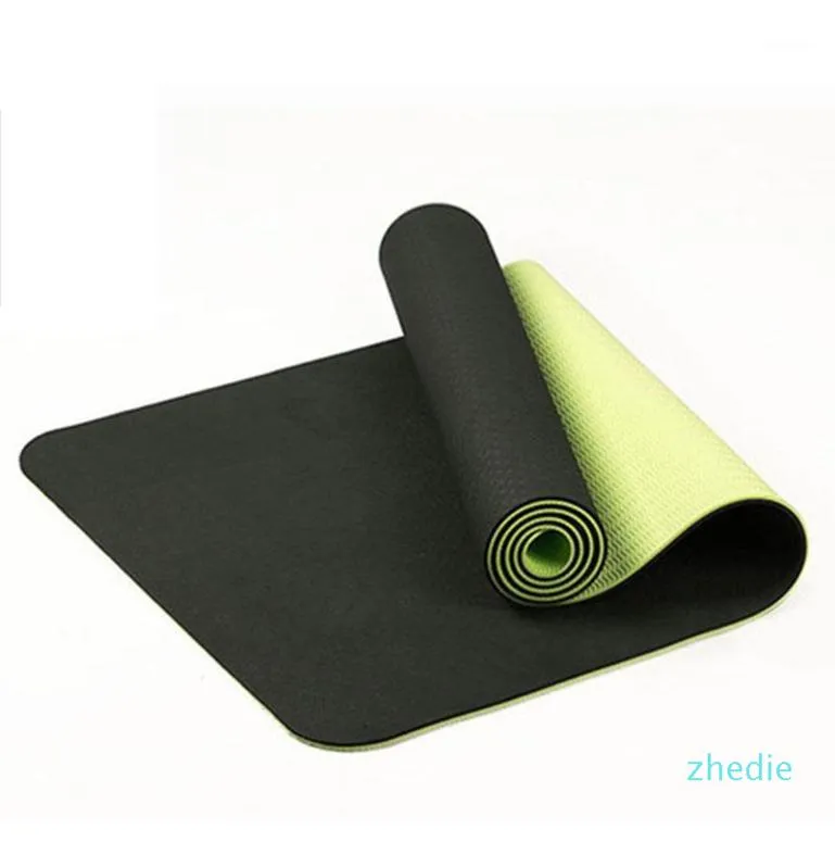 2020 6MM TPE TWOCOLOR NONSLIP YOGA MAT SPORTS MAT 183X61CM HOME FITNESS TASTELES ONLINE SHOPPING3505781